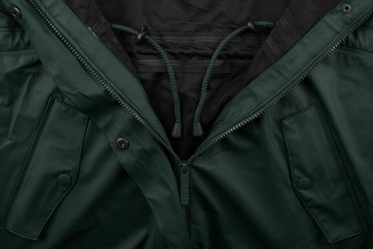 Ralka Regenjas Dames - Mizzle - Donkergroen - Maat 42 8 Ralka Regenjas Dames - Mizzle - Donkergroen - Maat 42 - Afbeelding 8