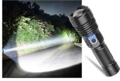 Merkloos LED-zaklamp 14000, Lumen 4200 XHP 70.2 PROFESSIONAL-XLED - Oplaadbaar USB Zoeklicht - Handzaam Formaat