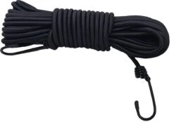 Merkloos Elastiekkoord - 10mtr - 8mm - Zwart - Bundel - Elastisch Koord