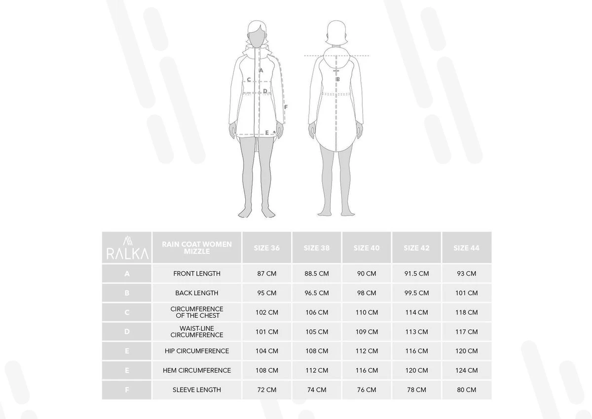 Ralka Regenjas Dames - Mizzle - Donkergroen - Maat 42 7 Ralka Regenjas Dames - Mizzle - Donkergroen - Maat 42 - Afbeelding 7