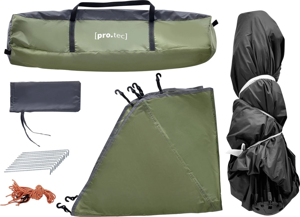 Pro-Tec Tent Nybro Automatisch 240x205x140 Cm Donkergroen 4 Pro-Tec Tent Nybro Automatisch 240x205x140 Cm Donkergroen - Afbeelding 4