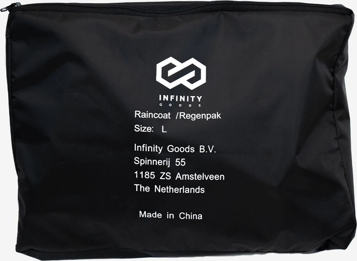 Infinity Goods Regenpak - Dames & Heren - Maat L - Waterdicht & Ademend - Reflecterend - Zwart 7 Infinity Goods Regenpak - Dames & Heren - Maat L - Waterdicht & Ademend - Reflecterend - Zwart - Afbeelding 7