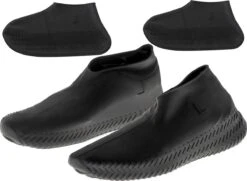 Siliconen Unisex Waterdichte Overschoenen Zwart Maat L 39-44 - Herbruikbaar – Anti Slip Regen Overschoen - Schoenhoesjes - Waterdichte Schoenbeschermers - Regenhoes – Schoenovertrek - Regenlaarzen -Kampeeruitrusting 1200x880 5