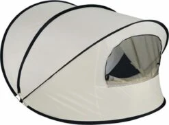 Deryan Luxe Pop Up Strandtent XXL - Anti-UV 50+ - Cream -Kampeeruitrusting 1200x883