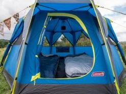 Coleman OctaGo Tent - Festival - 3-Persoons - Blauw/lime -Kampeeruitrusting 1200x900 10
