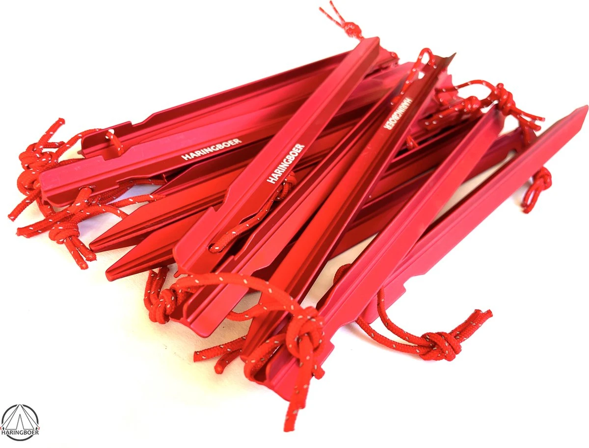 Haringboer Tentharingen - 18cm 7075-T6 Aluminium Y-haringen - Tentharingen Inclusief Haringzak 2 Haringboer Tentharingen - 18cm 7075-T6 Aluminium Y-haringen - Tentharingen Inclusief Haringzak - Afbeelding 2