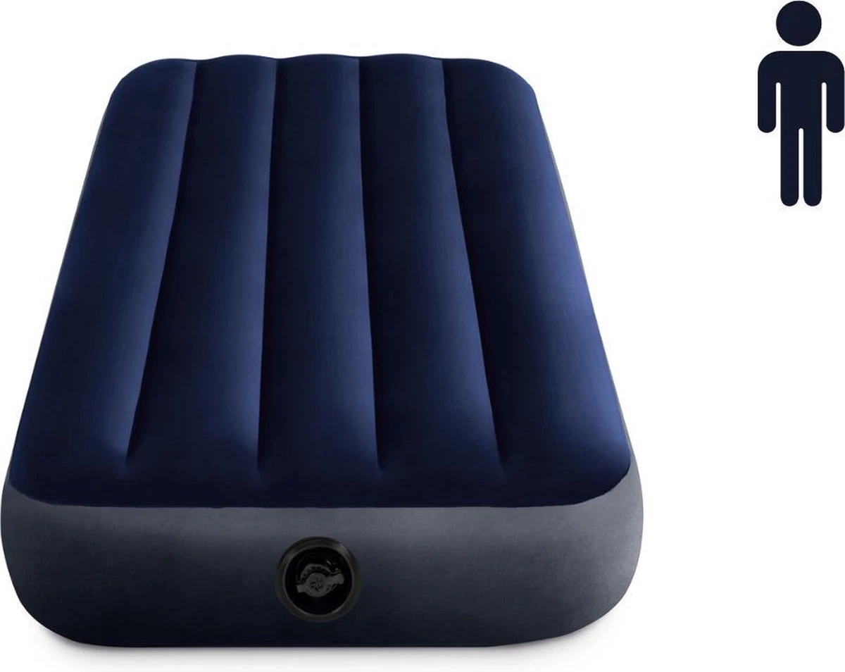 Intex Luchtbed - Classic Downy - Formaat: Cot - B76 X L191 X H25 Cm - 1 Pers. - Met Reparatieset 10 Intex Luchtbed - Classic Downy - Formaat: Cot - B76 X L191 X H25 Cm - 1 Pers. - Met Reparatieset - Afbeelding 10