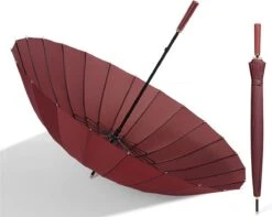 Merkloos Luxe Stormparaplu -Stormparaplu-24ribben-extra Sterk Paraplu-mooie Paraplu-windkracht 8 Paraplu -Kampeeruitrusting 1200x956 6