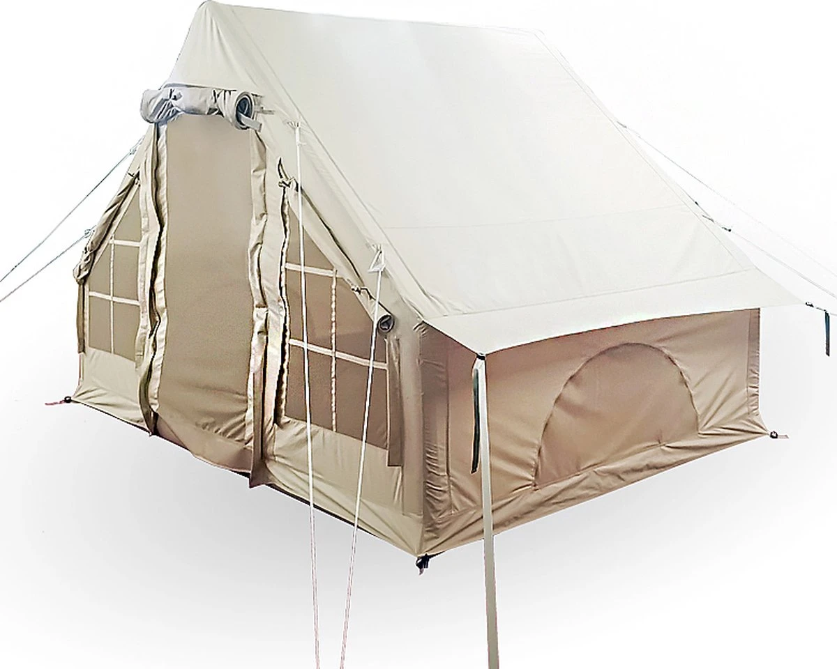 Opblaasbare Vier Persoons Tent Beige 300x200x210 Cm 9 Opblaasbare Vier Persoons Tent Beige 300x200x210 Cm - Afbeelding 9
