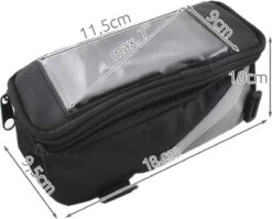 Merkloos 2 IN 1 Poncho En Telefoontas - Luxe Blauw Regenjas-Waterafstotend-Lang Model 135 Cm-Met Koortjes En Ritssluiting-Inclusief Opberg Tas-Geschikt Voor Wandelen, Fietsen, Werk, Hiken En Meer-Regen-Telefoontasje Voor Op De Fiets–Fiets Telefoonhouder–Smart -Kampeeruitrusting 1200x967 4