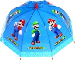 Super Mario Kinderparaplu - Blauw - 66 Cm - Paraplu -Kampeeruitrusting 1200x974 2