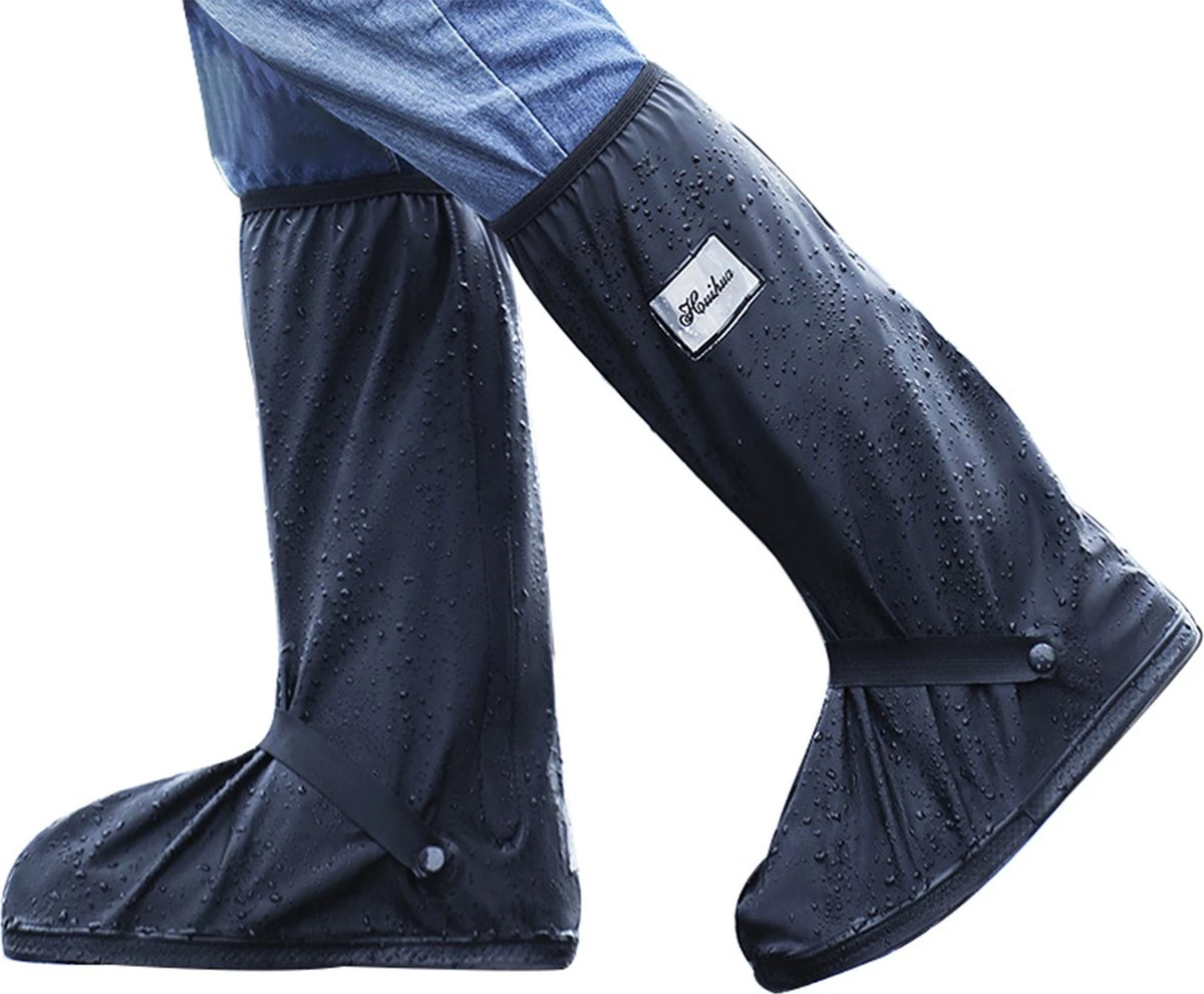 Somstyle Overschoenen - Maat 43-45 - Schoenovertrekken - Waterdicht & Reflecterend - Unisex - Hoog - Donkerblauw 1 Somstyle Overschoenen - Maat 43-45 - Schoenovertrekken - Waterdicht & Reflecterend - Unisex - Hoog - Donkerblauw