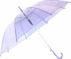 Paraplu - Opvouwbaar - Transparant Paars - Doorzichtige Paraplu - Ø107cm