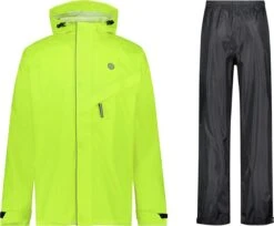 AGU Passat Regenpak Essential - Fluo Geel - M - Dames & Heren - Waterdicht -Kampeeruitrusting 1200x993 5