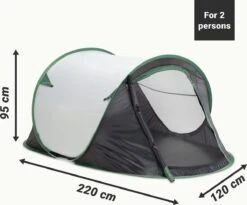 JEMIDI Tweepersoons Pop-up Tent - Opgooitent, Werptent Voor 2 Personen - Ideaal Als Festivaltent Of Kampeertent - Verschillende Kleuren -Kampeeruitrusting 1200x994 1