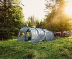 Coleman Vail 4L Tunneltent - Familie Tent - 4-Persoons - Grijs/Groen -Kampeeruitrusting 1200x996