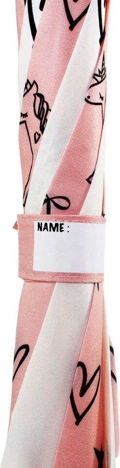 Kidzroom Fearless & Cuddle Paraplu - Peach - Unicorn -Kampeeruitrusting 310x1200