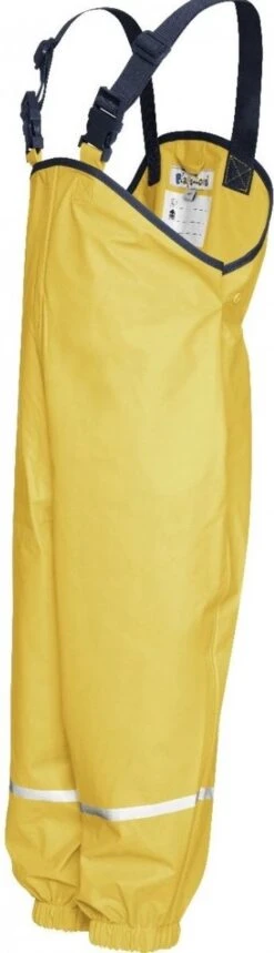 Playshoes Regenbroek Met Bretels Kinderen - Geel - Maat 104 -Kampeeruitrusting 345x1200