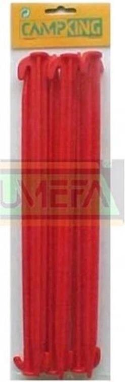 Campking Tentharing Kunststof - 30 Cm - 6 Stuks -Kampeeruitrusting 395x1200 1