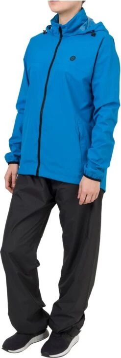 AGU GO Regenpak Essential Dames & Heren - Blauw - L - Waterdicht & Ademend -Kampeeruitrusting 408x1200 4