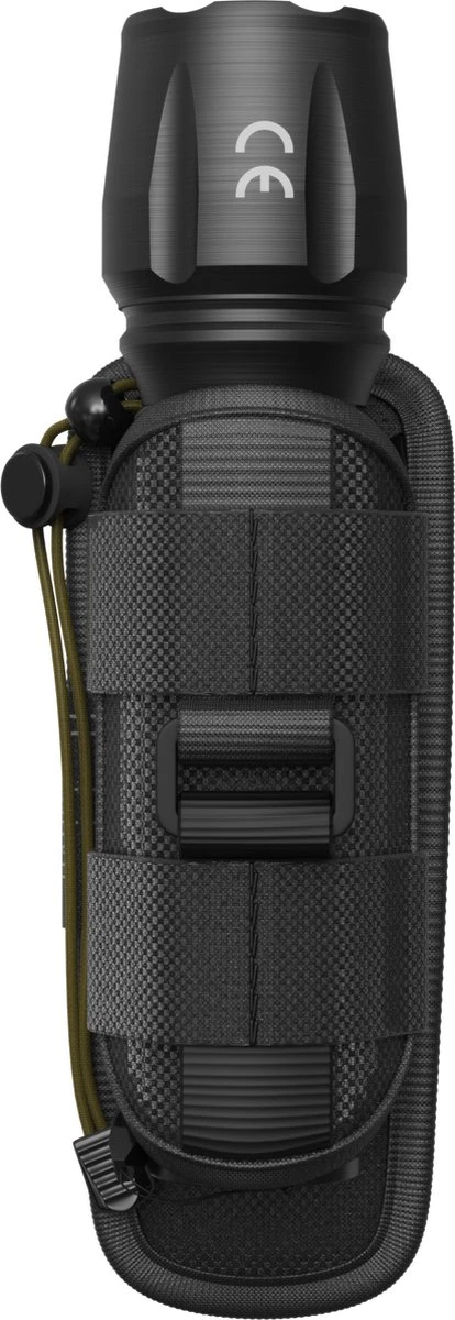 Militaire Zaklamp LED Oplaadbaar USB - 3000 Lumen - Holster - 3000 MAh Batterij - Aanpasbare Zoom - 5 Lichtmodi - IP65 Spatwaterdicht - Zwart 3 Militaire Zaklamp LED Oplaadbaar USB - 3000 Lumen - Holster - 3000 MAh Batterij - Aanpasbare Zoom - 5 Lichtmodi - IP65 Spatwaterdicht - Zwart - Afbeelding 3