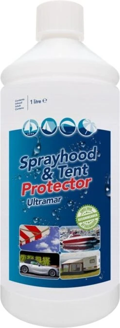 Ultramar - Sprayhood & Tent Protector 1L - Impregneermiddel Voor Bootkap, Tent, Cabriodak - Maakt Waterdicht En Geeft Extra Bescherming -Kampeeruitrusting 440x1200
