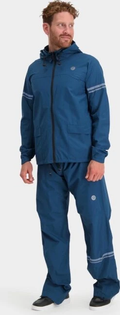 AGU Original Regenpak Essential - Blauw - XL - Dames & Heren - Waterdicht & Ademend -Kampeeruitrusting 458x1200 4