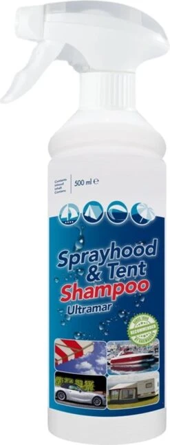 Ultramar - Reiniger Sprayhood & Tent Shampoo 500 Ml - Tentdoekreiniger Voor Bootkap, Tent, Cabriodak 17 Ultramar - Reiniger Sprayhood & Tent Shampoo 500 Ml - Tentdoekreiniger Voor Bootkap, Tent, Cabriodak -Kampeeruitrusting 459x1200