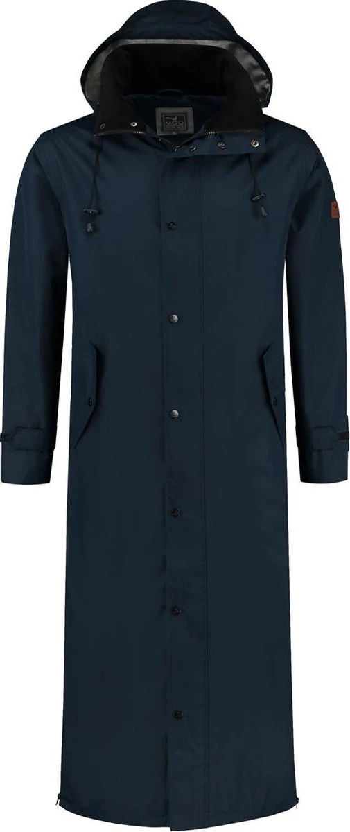 MGO Storm Extra Lange Regenjas - Dames Jack - Blauw - Maat L 1 MGO Storm Extra Lange Regenjas - Dames Jack - Blauw - Maat L
