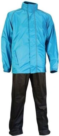 Ralka Regenpak - Comfort - Azuurblauw/Antraciet - L -Kampeeruitrusting 520x1200 1