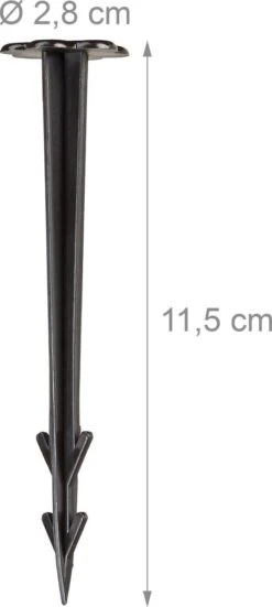 Relaxdays Grondzeilpen Kunststof - 100 Haringen - Grondpen Tuinzeil - Grondharing Set -Kampeeruitrusting 538x1200 2