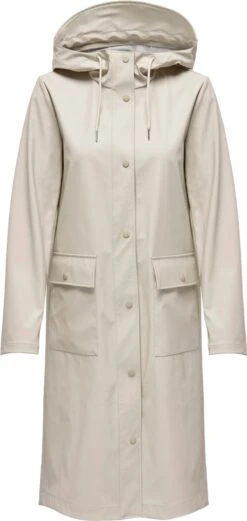 ONLY ONLRENE HOOD LONG RAINCOAT CC OTW Dames Jas - Maat L