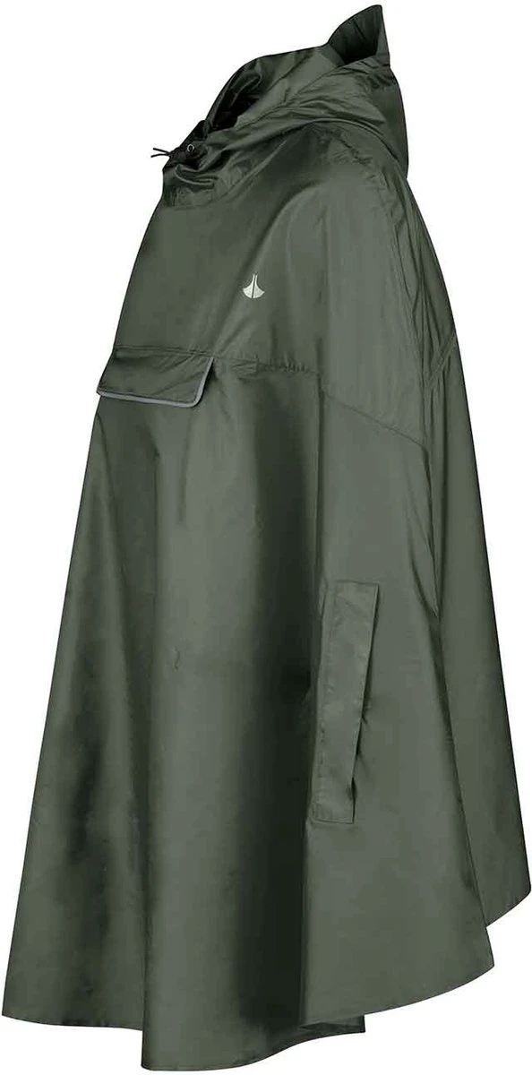 BJØRNSON Haps Regenponcho Fiets Dames & Heren - Fietsponcho - Olijfgroen 4 BJØRNSON Haps Regenponcho Fiets Dames & Heren - Fietsponcho - Olijfgroen - Afbeelding 4