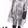 Merkloos 15x Wegwerp Regenponcho Wit - Wegwerp Poncho Voor Volwassenen