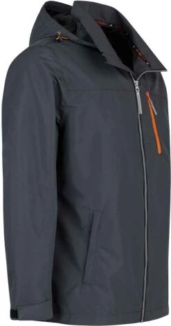 BJØRNSON Remco Regenjas / Zomerjas Zomer Heren - Waterdicht - Maat 3XL - Antra -Kampeeruitrusting 628x1200