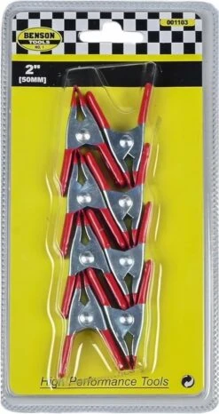 Benson Metalen Veerklem - 50 Mm - 8 Stuks -Kampeeruitrusting 636x1200