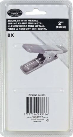 Benson Metalen Veerklem - 50 Mm - 8 Stuks -Kampeeruitrusting 643x1200