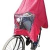 Poncho Regenponcho - Fietsponcho Fiets - Koplampproof Transparant - One Size Unisex Bordeaux - Sport-Plein
