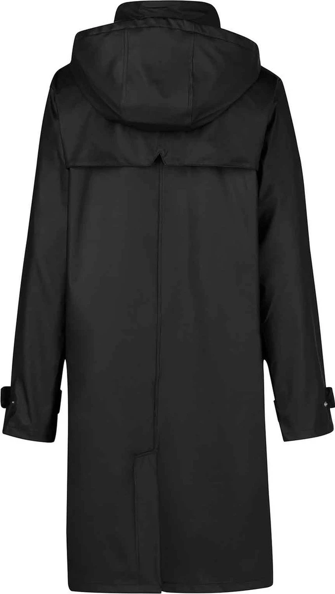 BJØRNSON Släppa PU Parka Jas / Regenjas Dames - Waterdicht - Maat 46 - Zwart 2 BJØRNSON Släppa PU Parka Jas / Regenjas Dames - Waterdicht - Maat 46 - Zwart - Afbeelding 2