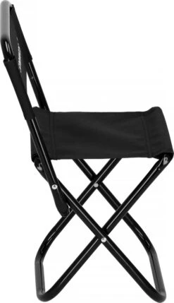 Springos Campingstoel | Kampeerstoel | Vouwstoel | Klapstoel | Zwart -Kampeeruitrusting 691x1200