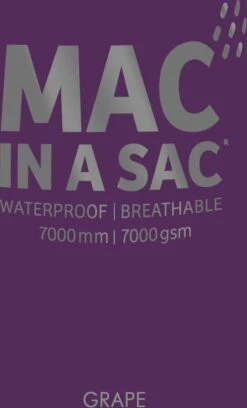 Mac In A Sac Regenjas - Volwassenen - Grape -Kampeeruitrusting 727x1200 1