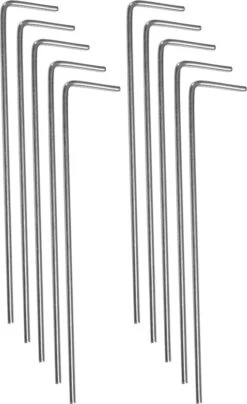 Springos Tentharingen | Haringen | Grondpennen | Staal | 10 Stuks -Kampeeruitrusting 734x1200 2