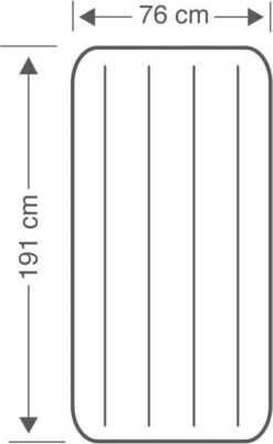 Intex Luchtbed - Classic Downy - Formaat: Cot - B76 X L191 X H25 Cm - 1 Pers. - Met Reparatieset 13 Intex Luchtbed - Classic Downy - Formaat: Cot - B76 X L191 X H25 Cm - 1 Pers. - Met Reparatieset -Kampeeruitrusting 737x1200 4