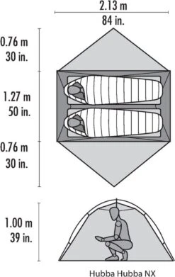 Msr Hubba Hubba Nx Tunneltent - Groen - 2 Persoons -Kampeeruitrusting 758x1200