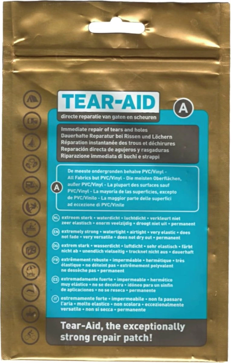 Tear-Aid - Reparatiemiddel - Type A Standaard Set 2 Tear-Aid - Reparatiemiddel - Type A Standaard Set - Afbeelding 2