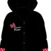 Merkloos Minnie Mouse Kinder Regenjas Zwart Maat 128/134