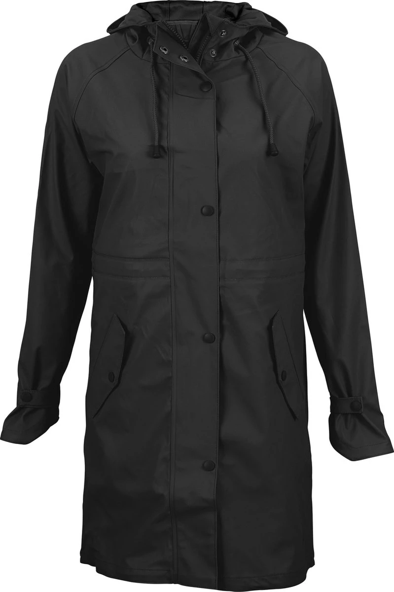 Ralka Regenjas Dames - Mizzle - Zwart - Maat 38 1 Ralka Regenjas Dames - Mizzle - Zwart - Maat 38