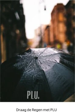 PLU - Paraplu - Opvouwbaar - Inklapbaar - Met Luxe Beschermhoes - Met Reisetui - Windproof - Fashionable - Lichtgewicht - Zwart -Kampeeruitrusting 800x1200 28