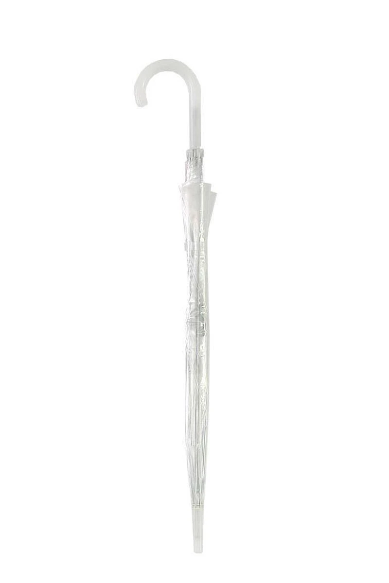 Smati Transparant Basic Paraplu Ø85cm - Wit 2 Smati Transparant Basic Paraplu Ø85cm - Wit - Afbeelding 2