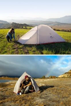 Cloud Up 3 Upgraded - Naturehike® - Tent 3 Persoons - Lichtgewicht Tent - Incl. Grondzeil - 20D 4000MM - Outdoor Kampeertent - Waterdicht - Hiking & Wandelen -Kampeeruitrusting 804x1200 1